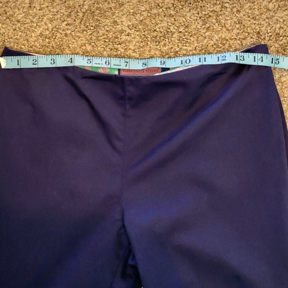 Vineyard Vines Somerset crop pants  Size 4 Color navy - Picture 2 of 12